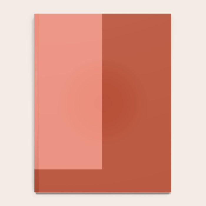 terracotta color block   Notebook Gallery Image 4