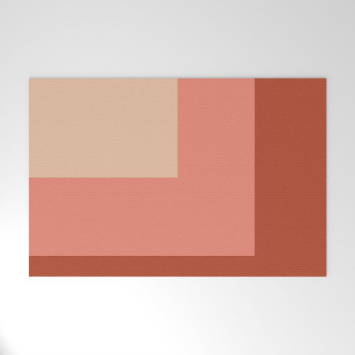terracotta color block   Welcome Mat Gallery Image 1