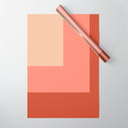terracotta color block   Wrapping Paper Gallery Image 1