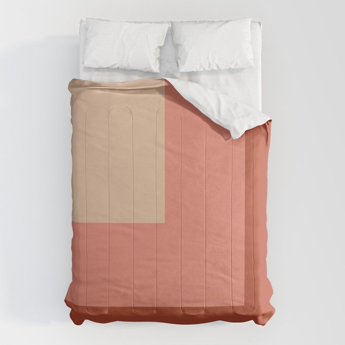 terracotta color block   Comforter Gallery Image 6