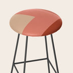 terracotta color block   Stool Gallery Image 2