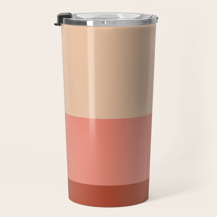 terracotta color block   Travel Mug Gallery Image 3