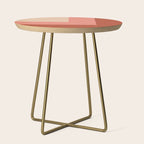 terracotta color block   Side Table Gallery Image 1