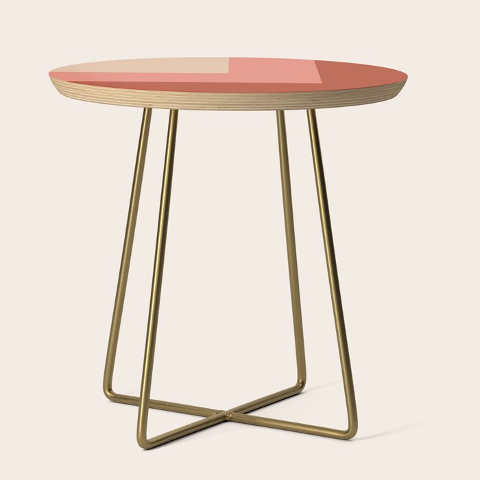 terracotta color block   Side Table Gallery Image 1