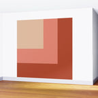 terracotta color block   Wall Mural Gallery Image 2