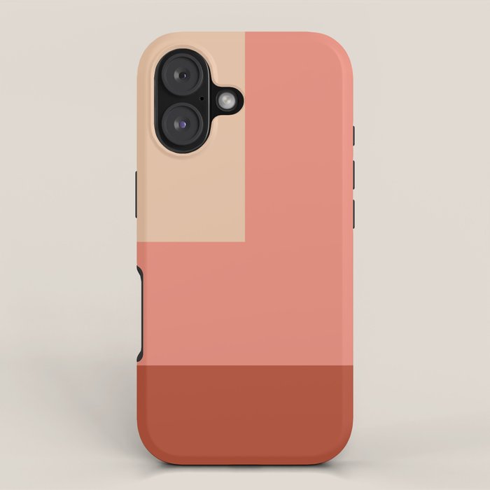 terracotta color block   iPhone Case Gallery Image 1