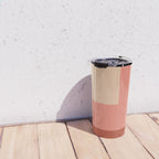 terracotta color block   Travel Mug Gallery Image 4