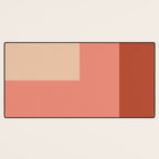 terracotta color block   Desk Mat Gallery Image 3