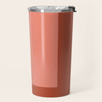 terracotta color block   Travel Mug Gallery Image 2