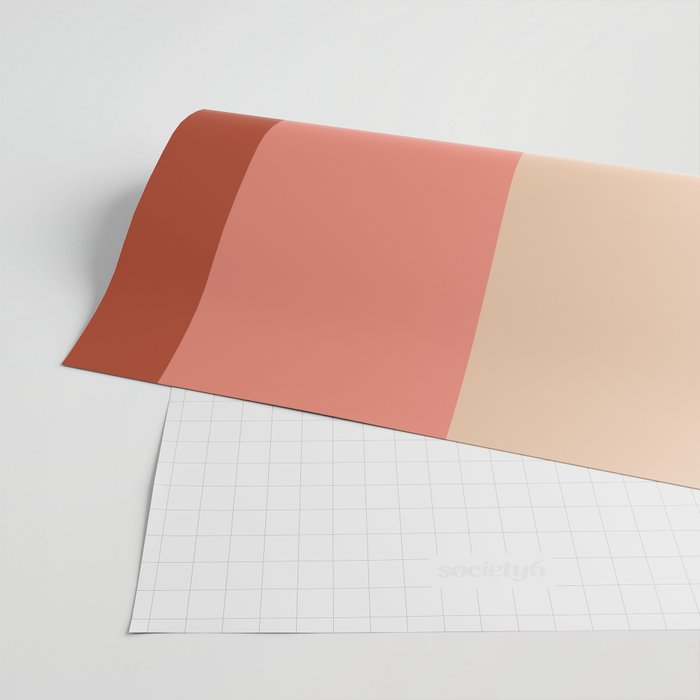 terracotta color block   Wrapping Paper Gallery Image 2