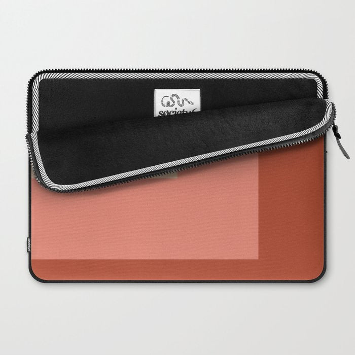 terracotta color block   Laptop Sleeve Gallery Image 2