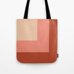 terracotta color block   Tote Bag Gallery Image 1