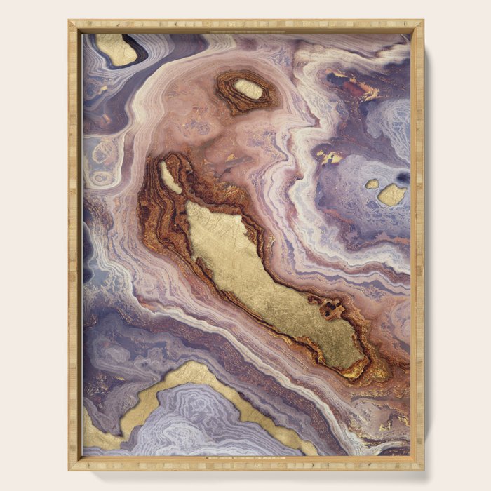 Mauve Agate Serving Tray Gallery Image 1