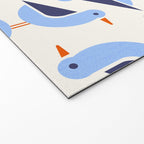 Blue Seagulls Pattern Welcome Mat Gallery Image 2