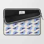 Blue Seagulls Pattern Laptop Sleeve Gallery Image 2