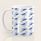 Blue Seagulls Pattern Coffee Mug Gallery Image 3
