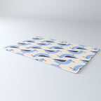 Blue Seagulls Pattern Rug Gallery Image 3