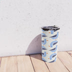 Blue Seagulls Pattern Travel Mug Gallery Image 4