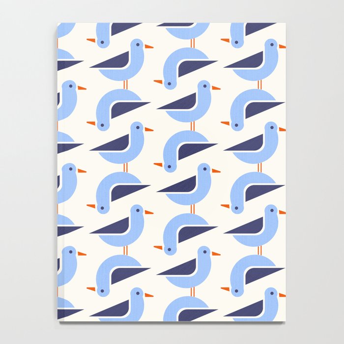 Blue Seagulls Pattern Notebook Gallery Image 4