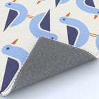 Blue Seagulls Pattern Rug Gallery Image 4
