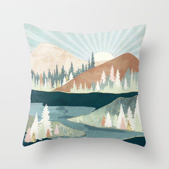 Autumn Sun Throw Pillow Gallery Image 6