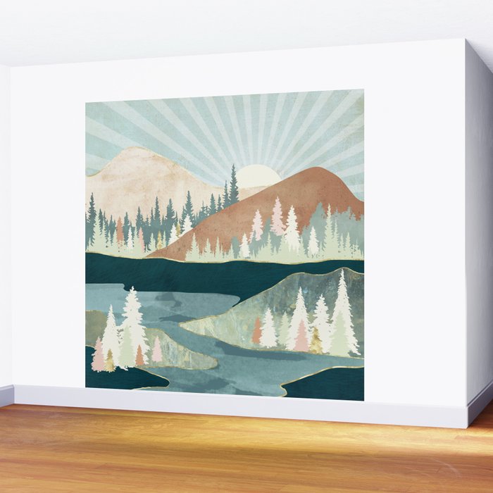 Autumn Sun Wall Mural Gallery Image 2