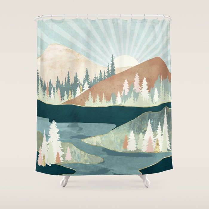 Autumn Sun Shower Curtain Gallery Image 1