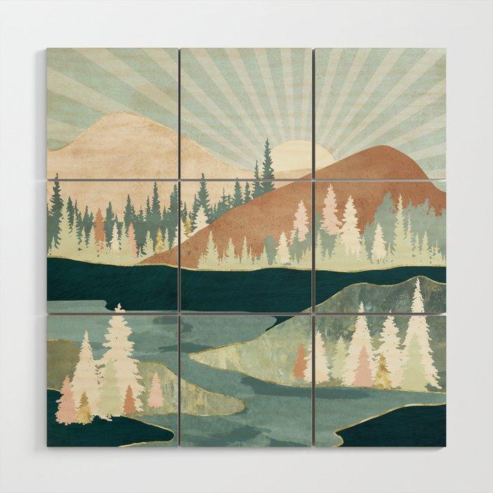 Autumn Sun Wood Wall Art Gallery Image 1