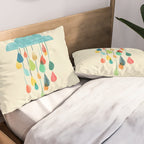 cloudy with a chance of rainbow Pillow Sham Gallery Image 2
