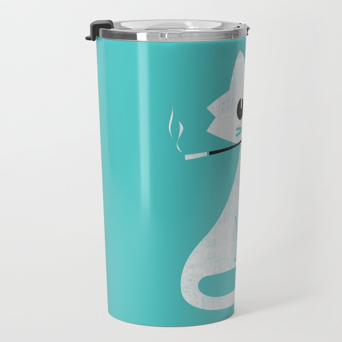 Mark - fancy cat Travel Mug Gallery Image 3