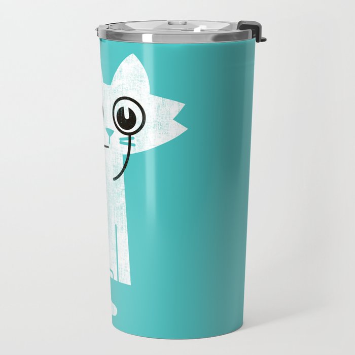 Mark - fancy cat Travel Mug Gallery Image 2