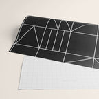 My Favorite Geometric Patterns No.9 - Black Wrapping Paper Gallery Image 2