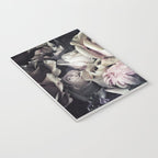 Roses peonies vintage style old masters flowers blooms Notebook Gallery Image 3