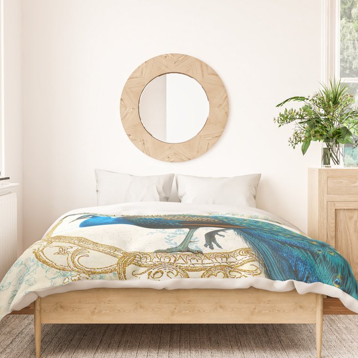 Paris Peacock Duvet Cover Gallery Image 3