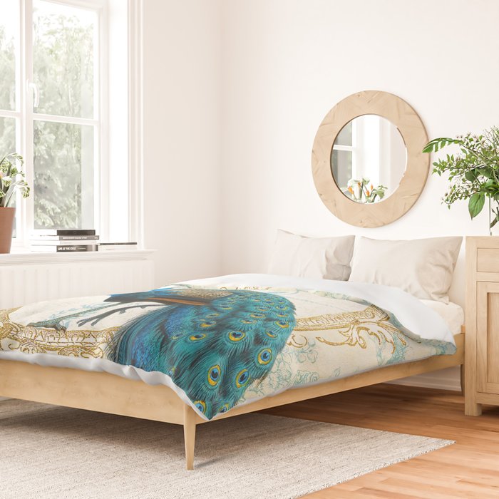 Paris Peacock Duvet Cover Gallery Image 2