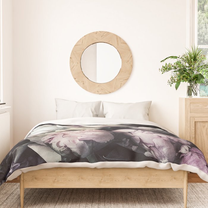 Roses peonies vintage style old masters flowers blooms Duvet Cover Gallery Image 3