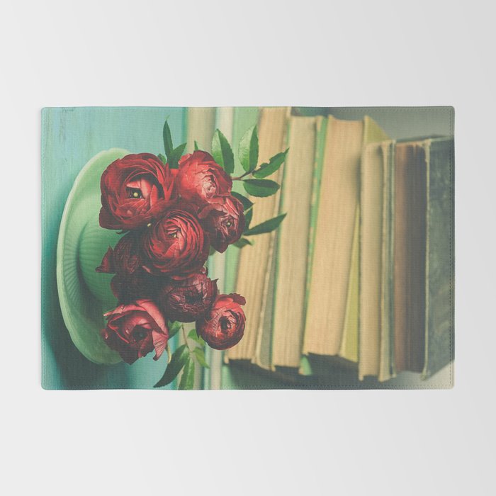Books and Flowers Rug Gallery Image 2