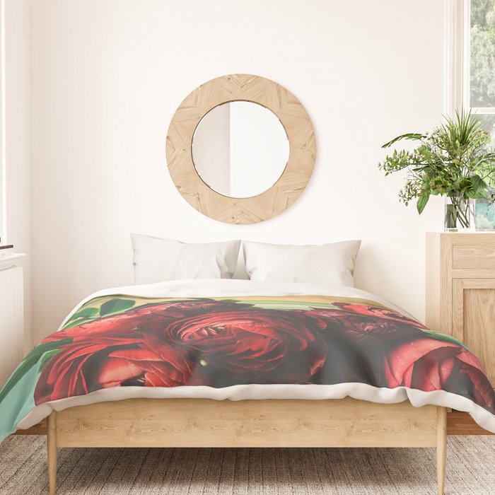 Books and Flowers Duvet Cover Gallery Image 3