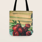 Books and Flowers Tote Bag Gallery Image 1