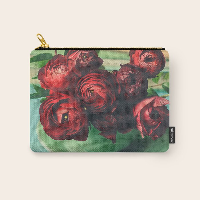 Books and Flowers Carry All Pouch Gallery Image 1