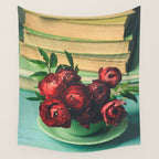 Books and Flowers Wall Tapestry Gallery Image 4