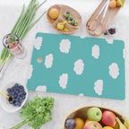 Cartoon Clouds Pattern Cutting Board Gallery Image 2
