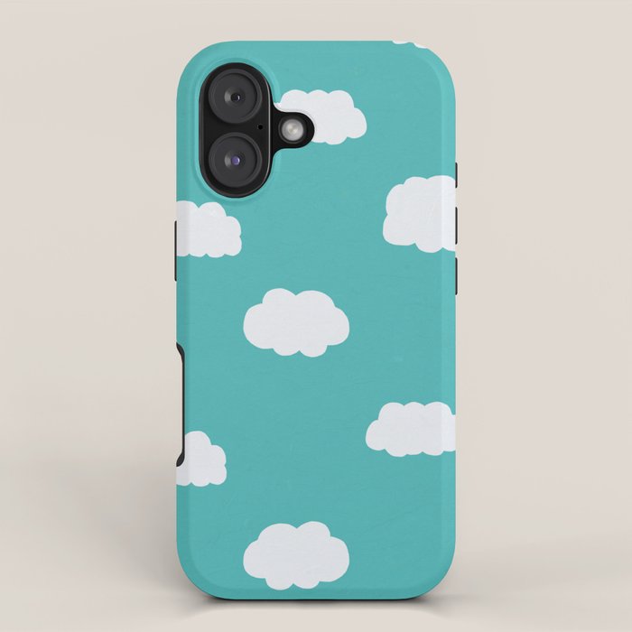 Cartoon Clouds Pattern iPhone Case Gallery Image 1