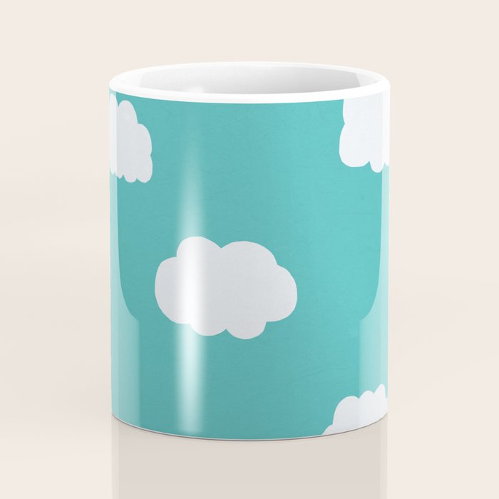 Cartoon Clouds Pattern Coffee Mug Gallery Image 4