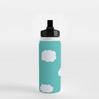 Cartoon Clouds Pattern Water Bottle Gallery Image 2