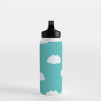 Cartoon Clouds Pattern Water Bottle Gallery Image 3