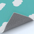 Cartoon Clouds Pattern Rug Gallery Image 4