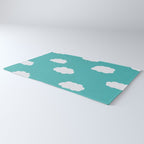 Cartoon Clouds Pattern Rug Gallery Image 3