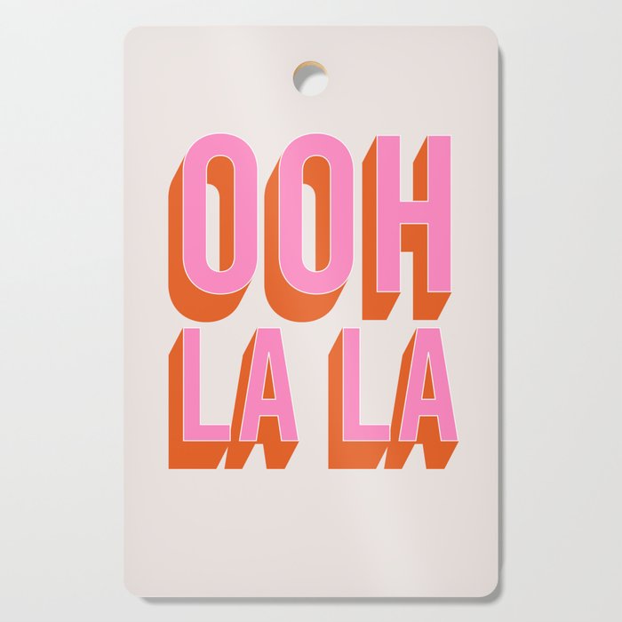 Ooh La La (Pink) Cutting Board Gallery Image 1