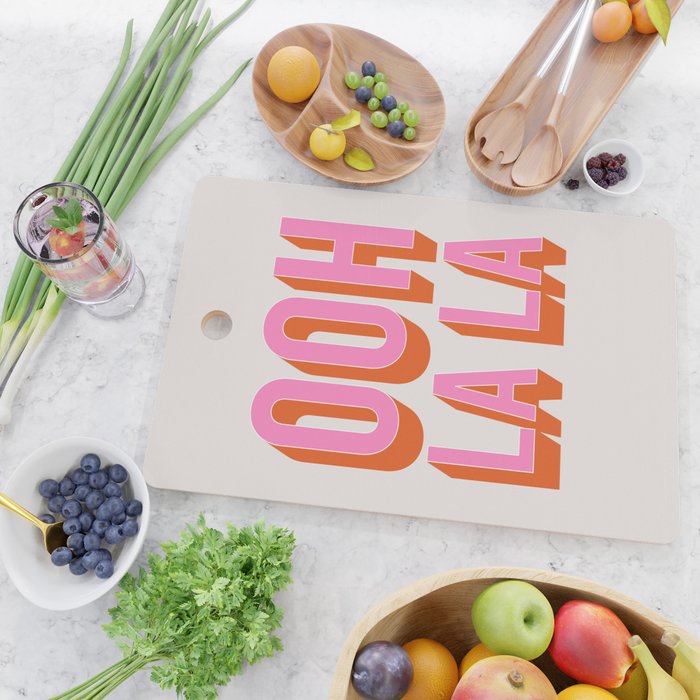 Ooh La La (Pink) Cutting Board Gallery Image 2